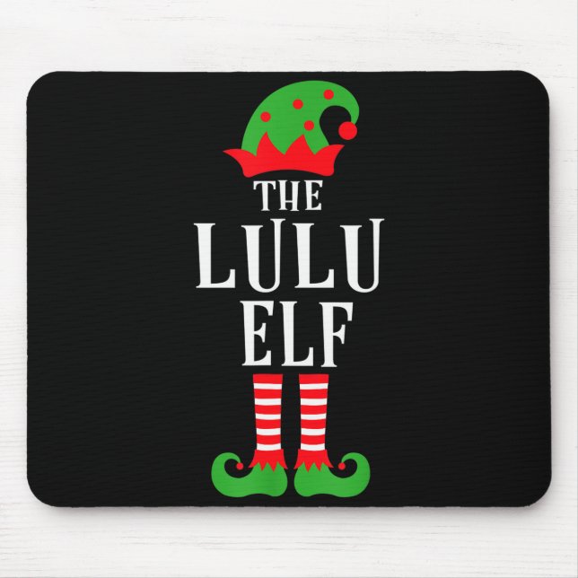 Lulu Elf Family Matching Group Christmas Gift Funn Musmatta (Framsidan)