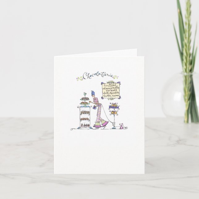 Lulu Notes/Chocolaterie 4 x 5.6-anteckningskort Anteckningskort (Framsida)