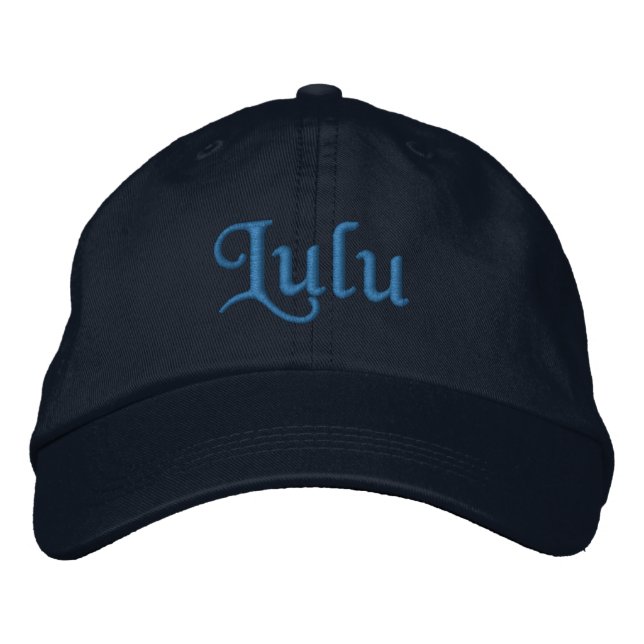Lulu Personlig Embroired Baseball Cap Broderad Keps (Framsida)