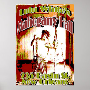 Lulu-vitbordell New Orleans Poster