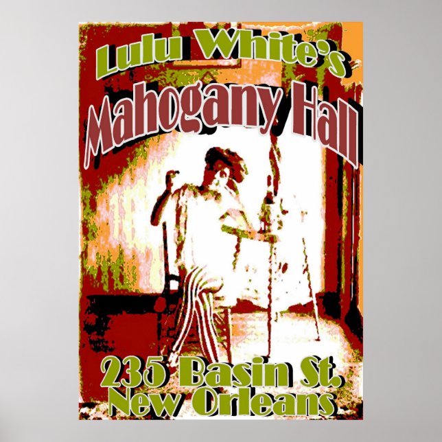Lulu Whites Brothel New Orleans Poster (Framsidan)