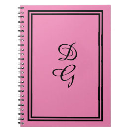 "Lulumama" Monogrammed Ro Rosa Anteckningsbok
