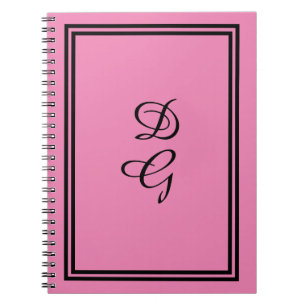"Lulumama" Monogrammed Ro Rosa Anteckningsbok