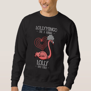 Lulumingo Lulu Flamingo Grandma Grandm Grandm Lång Ärmad Tröja