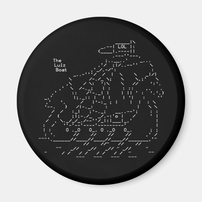 Lulz Security Lulz Boat Magnet (Framsidan)