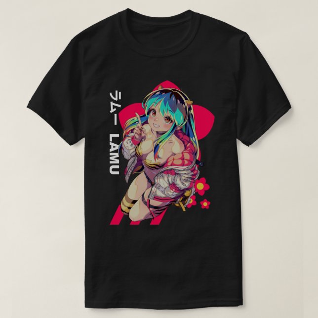 Lum  Urusei Yatsura anime154 T Shirt (Design framsida)