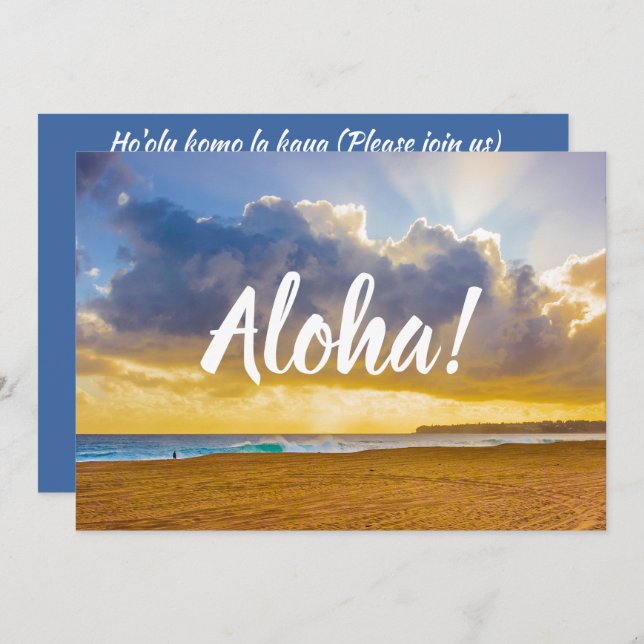 Lumahai Beach, Kauai, Hawaii Inbjudningar (Fram/baksida)