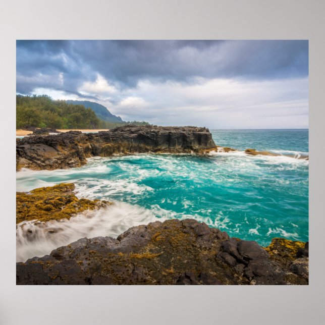 Lumaha'i Beach, Kauai, Hawaii Poster (Framsidan)