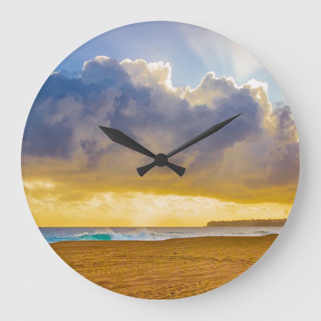 Lumahai Beach, Kauai, Hawaii Stor Klocka (Framsida)