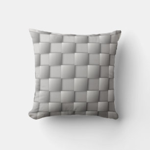 Lumbalfyllning för silver Checkers Kudde