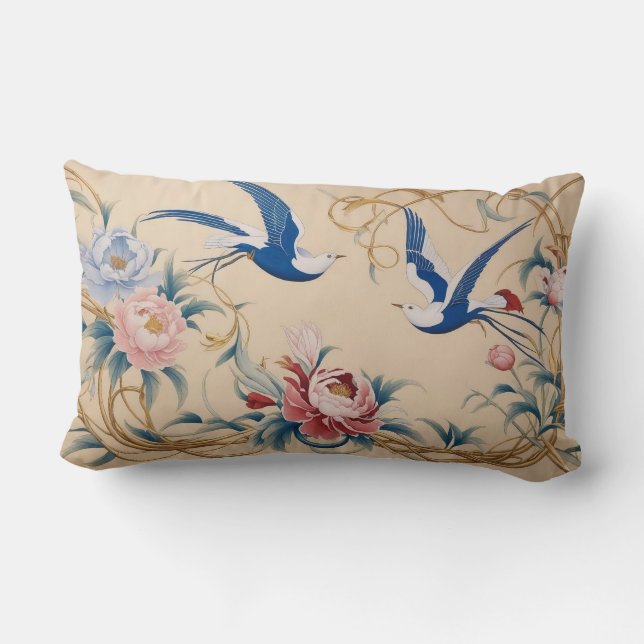 Lumbalfyllning med traditionell persisk design lumbarkudde (Baksida)