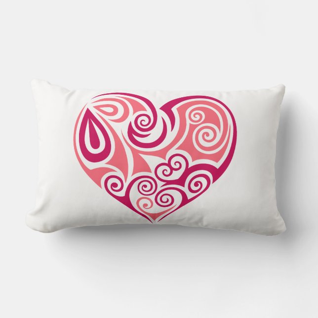 Lumbar Cushion - stort hjärta Lumbarkudde (Framsida)