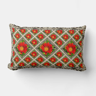 Lumbar Dekorativ kudde med Red Gazanias