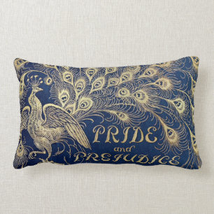 Lumbar för Jane Austen pride- och fördompåfåge Lumbarkudde