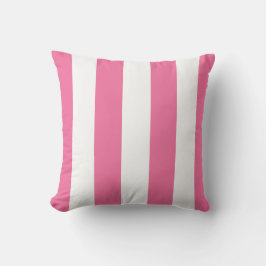Lumbar Pillow för shock rosa och Vita Rand Kudde