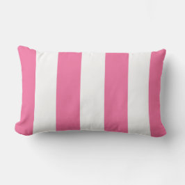 Lumbar Pillow för shock rosa och Vita Rand Lumbarkudde