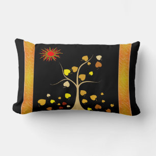 Lumbar Pillow kärlek Träd Lumbarkudde