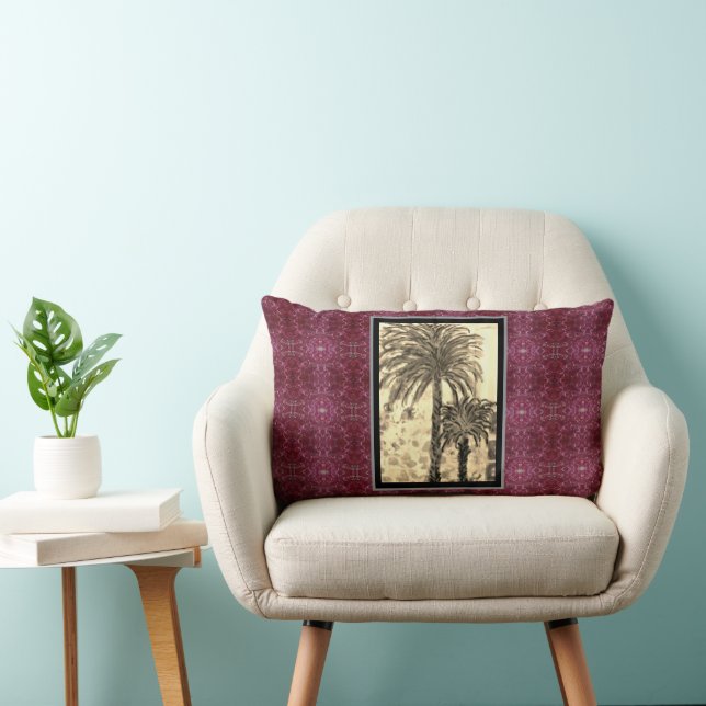 Lumbar Pillow - Palm Tree Sepia Lumbarkudde (Stol)