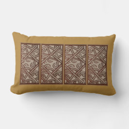 Lumbar Pillow with art inspired by New Guinea Lumbarkudde