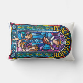 Lumbarkudden fastkedjad glasfred på jorden lumbarkudde