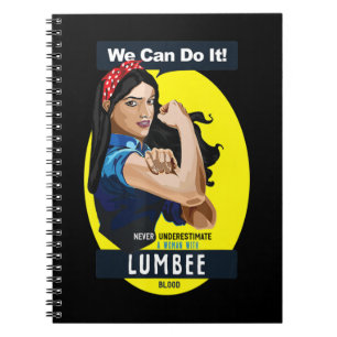 Lumbee Native Indian Woman Aldrig underst Anteckningsbok