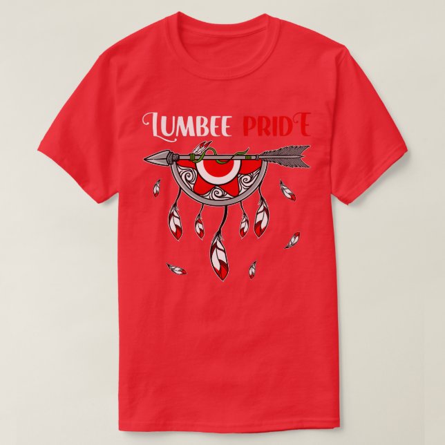 Lumbee Native Tribal Pride Indk T Shirt (Design framsida)