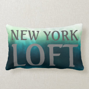 Lumber Cushion - New York Loft Blue/Grönt Lumbarkudde