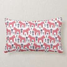 Lumber Cushion - Svenska Dala Horse Design
