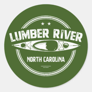 Lumber River, North Carolina Runt Klistermärke