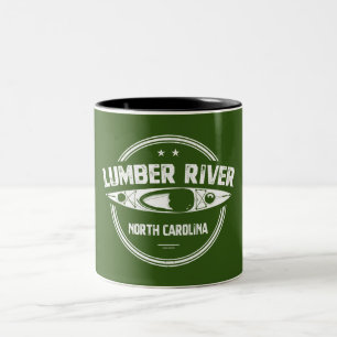 Lumber River, North Carolina Två-Tonad Mugg