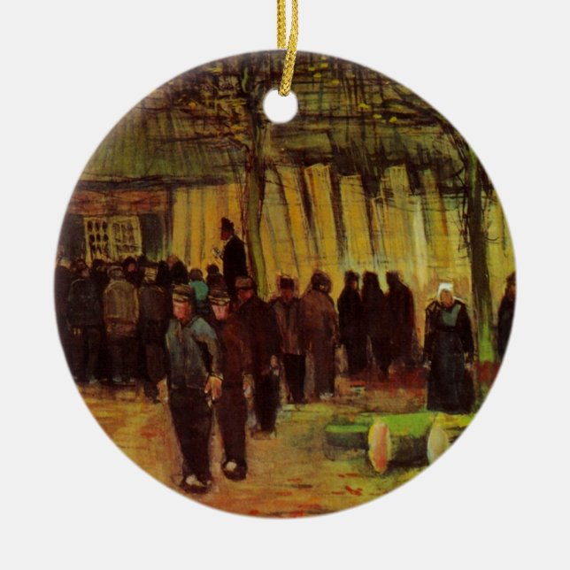 Lumber Sale av Vincent van Gogh Julgransprydnad Keramik (Framsidan)