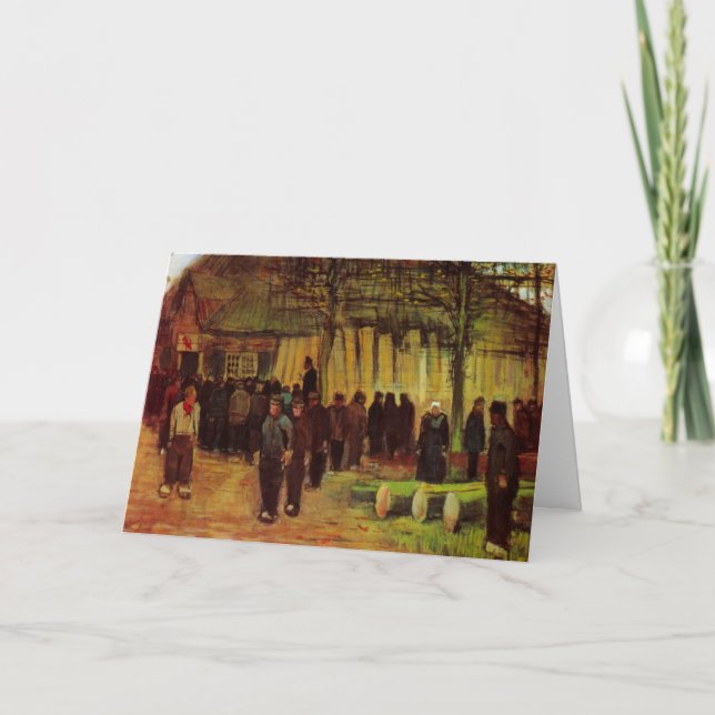Lumber Sale av Vincent van Gogh Kort (Framsida)