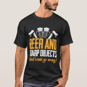 Lumberjack Ax Beer Arborist Forest Träd T Shirt