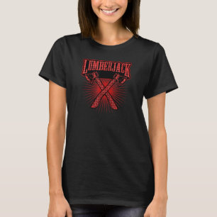 Lumberjack Ax Flansk Play Stil Logging Arboris T Shirt