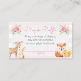 Lumberjack Baby Shower Diaper Raffle Card Tilläggskort