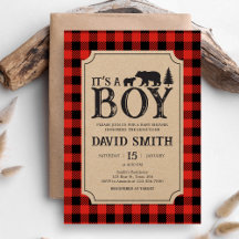 Lumberjack Bear Baby Shower