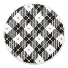 Lumberjack Black White Play Mönster Knopp