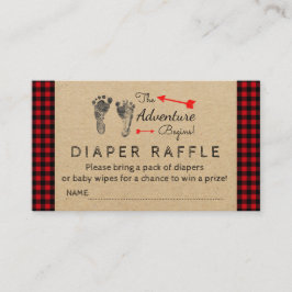 Lumberjack Buffalo Play Boys Diaper Raffle Biljett Tilläggskort