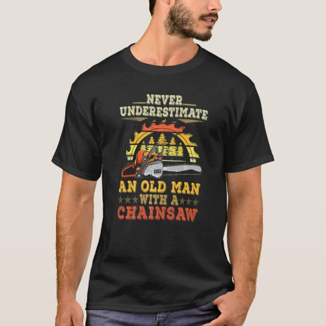 Lumberjack Design For Men Dad Logger Arborist Chai T Shirt (Framsida)