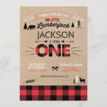 Lumberjack Flanals första födelsedagsinbjudan