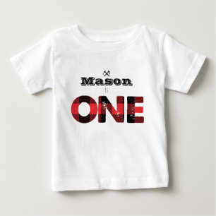 Lumberjack Flkanaler Boys First Birthday Shirt Tee
