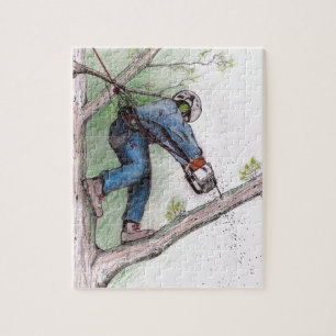 Lumberjack för trädkirurgArborist Pussel