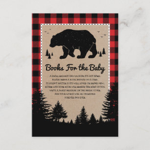 Lumberjack Forest Bear Bokar för Baby Tilläggskort