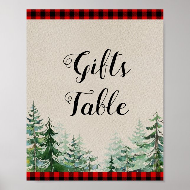 Lumberjack Gifts Bord-tecken Poster (Framsidan)
