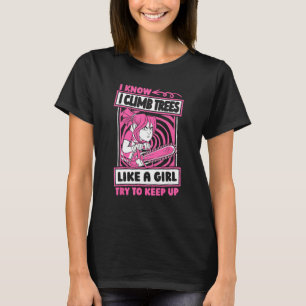 Lumberjack Girl Forester Logger Arborist T Shirt