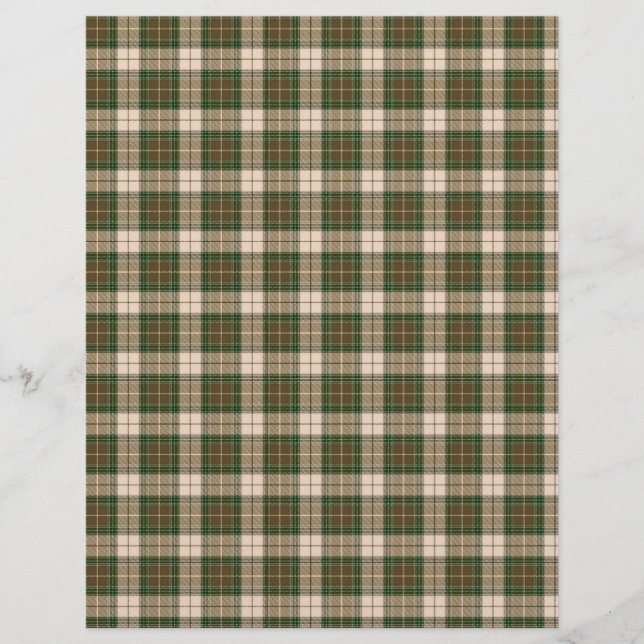 Lumberjack Grönt Brown Beige Craft Papper (Framsida)