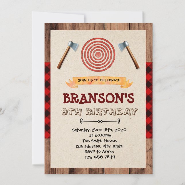 LUMBERJACK-INVIKTET INBJUDNINGAR (Framsida)