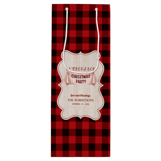 Lumberjack jul Party Red Buffalo Wood (Framsidan)