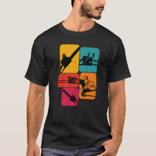 Lumberjack Logger Chainszro Retro T Shirt