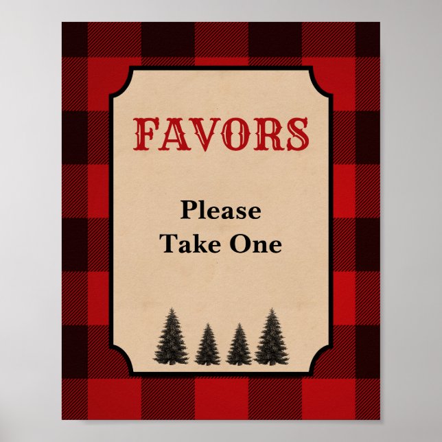 Lumberjack-partiets favoritskylt Red Play Poster (Framsidan)